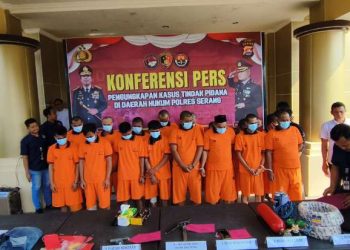 16 Pelaku Pencurian dengan Kekerasan Berhasil Dibekuk Polres Serang