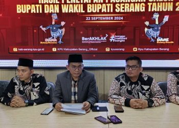 KPU Kabupaten Serang Resmi Tetapkan Dua Pasangan Calon Bupati dan Wakil Bupati untuk Pilkada 2024