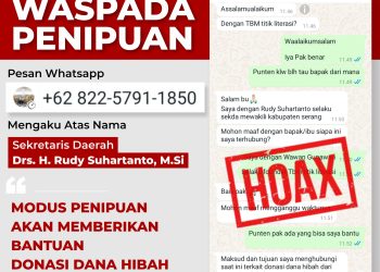 Waspada! Penipuan Mengatasnamakan Pj Sekda Kabupaten Serang