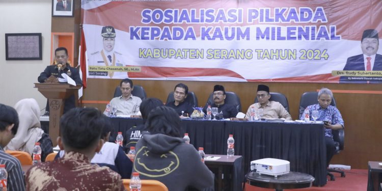 Kesbangpol Kab. Serang Gelar Sosialisasi Pilkada 2024 untuk Milenial, Fokus Tingkatkan Partisipasi Pemilih