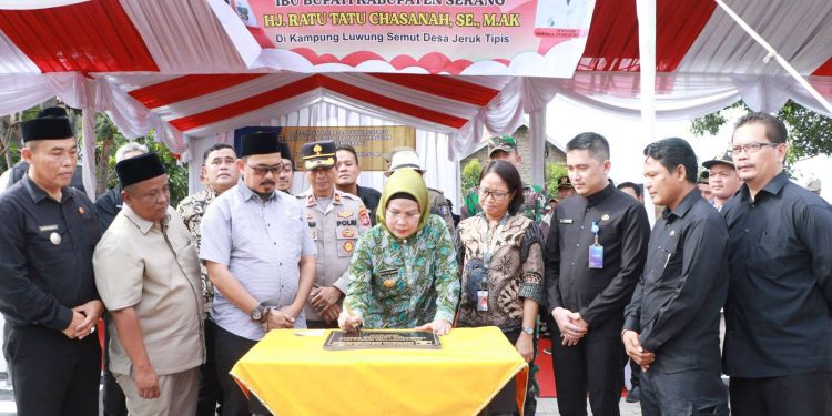 Bupati Serang Resmikan Jembatan Luwung Semut di Kecamatan Kragilan
