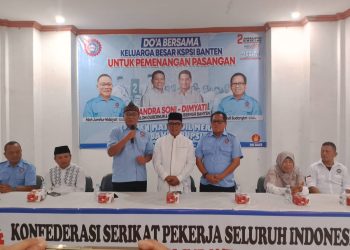 Gelar Doa Bersama, Ketum KSPSI : Ratusan Buruh KSPSI Banten Siap Menangkan Andra Soni