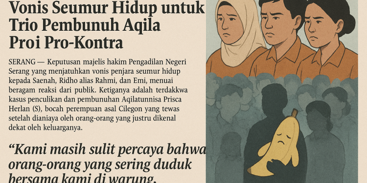 Lolos dari Hukuman Mati, Vonis Seumur Hidup untuk Trio Pembunuh Aqila Tuai Pro-Kontra