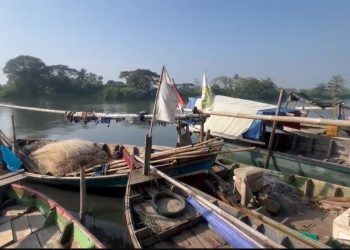 Bukan Hanya Ikan Mati, Limbah Sungai Ciujung Juga Membunuh Perahu Nelayan
