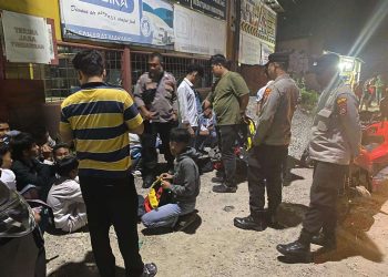 Cegah Kenakalan Remaja, Polsek Cikande Amankan 28 Pelajar yang Nongkrong di Jalan Raya