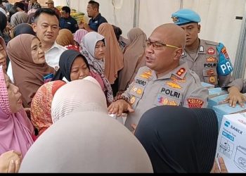 Bazar Murah di Polsek Cikande Ramai Diserbu Ribuan Warga