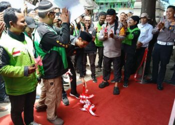 Kapolres Serang Resmikan Tiga Fasilitas Inovatif bagi Komunitas Ojol di Ciruas